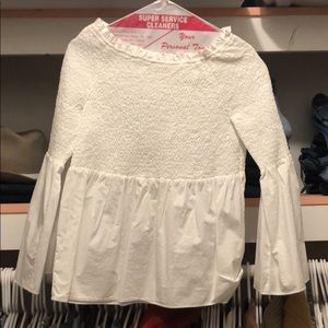 Rebecca Taylor le Vie off the shoulder smocked top